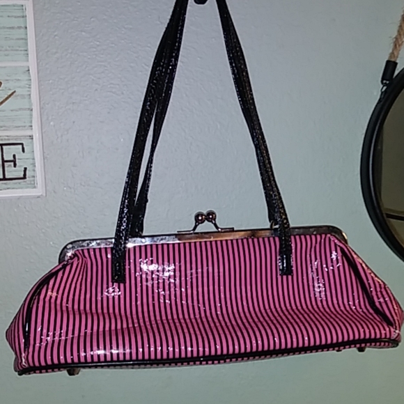 Handbags - Pink and Black Purse Handbags - Pink and Black Purse